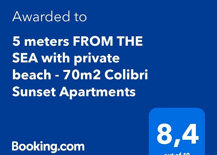Апартаменты 5 Meters From The Sea With Private - 70m2 Colibri Sunset *